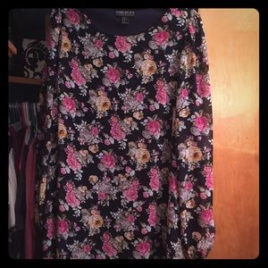 Floral long sleeve dress